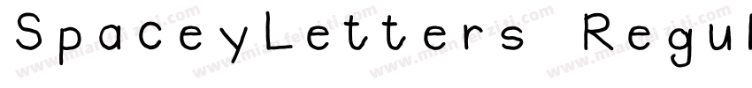 SpaceyLetters Regular字体转换